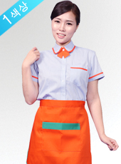 반팔 오렌지 파이핑셔츠 (여성용)(SE-50)